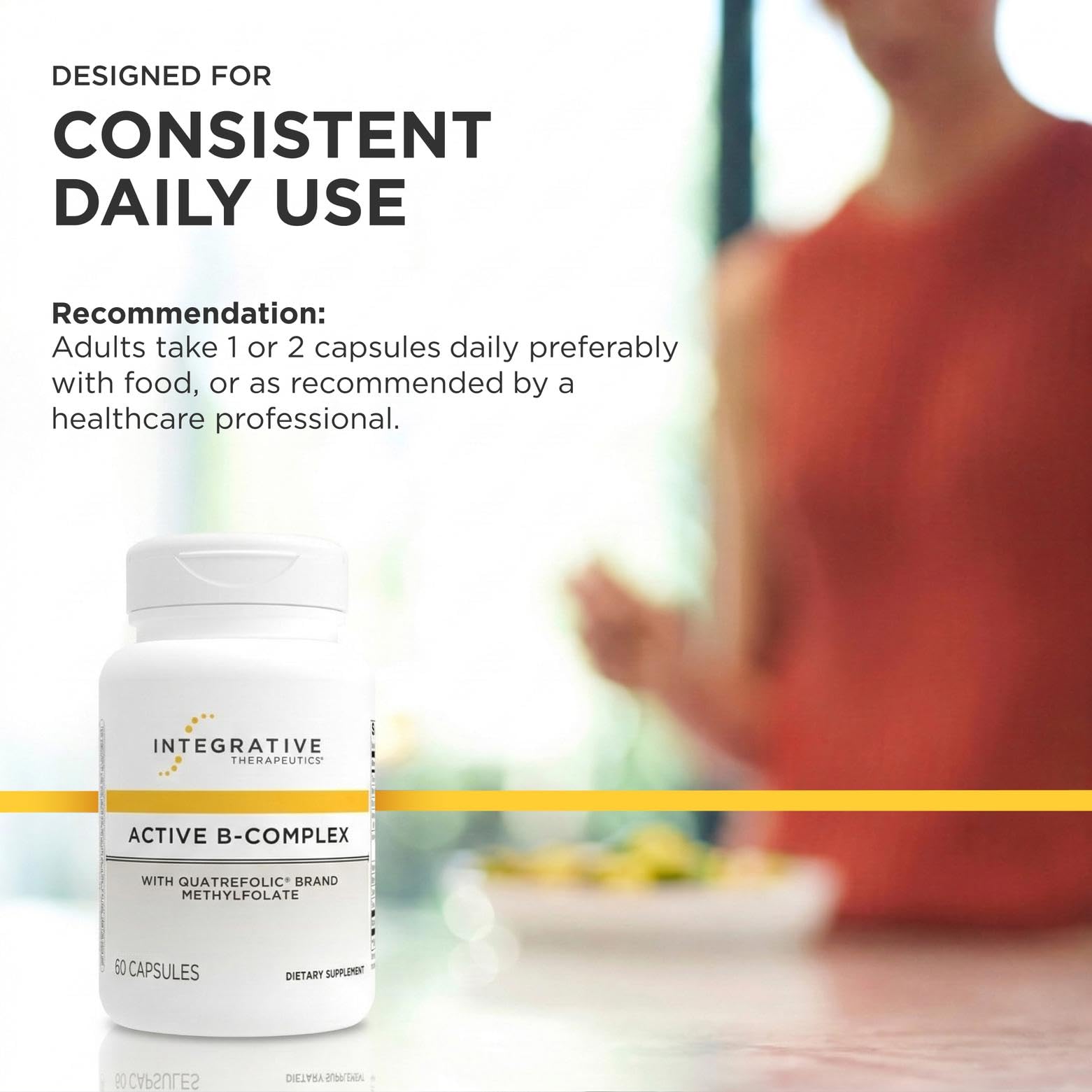 Integrative Therapeutics Active B-Complex Supplement lifestyle scene