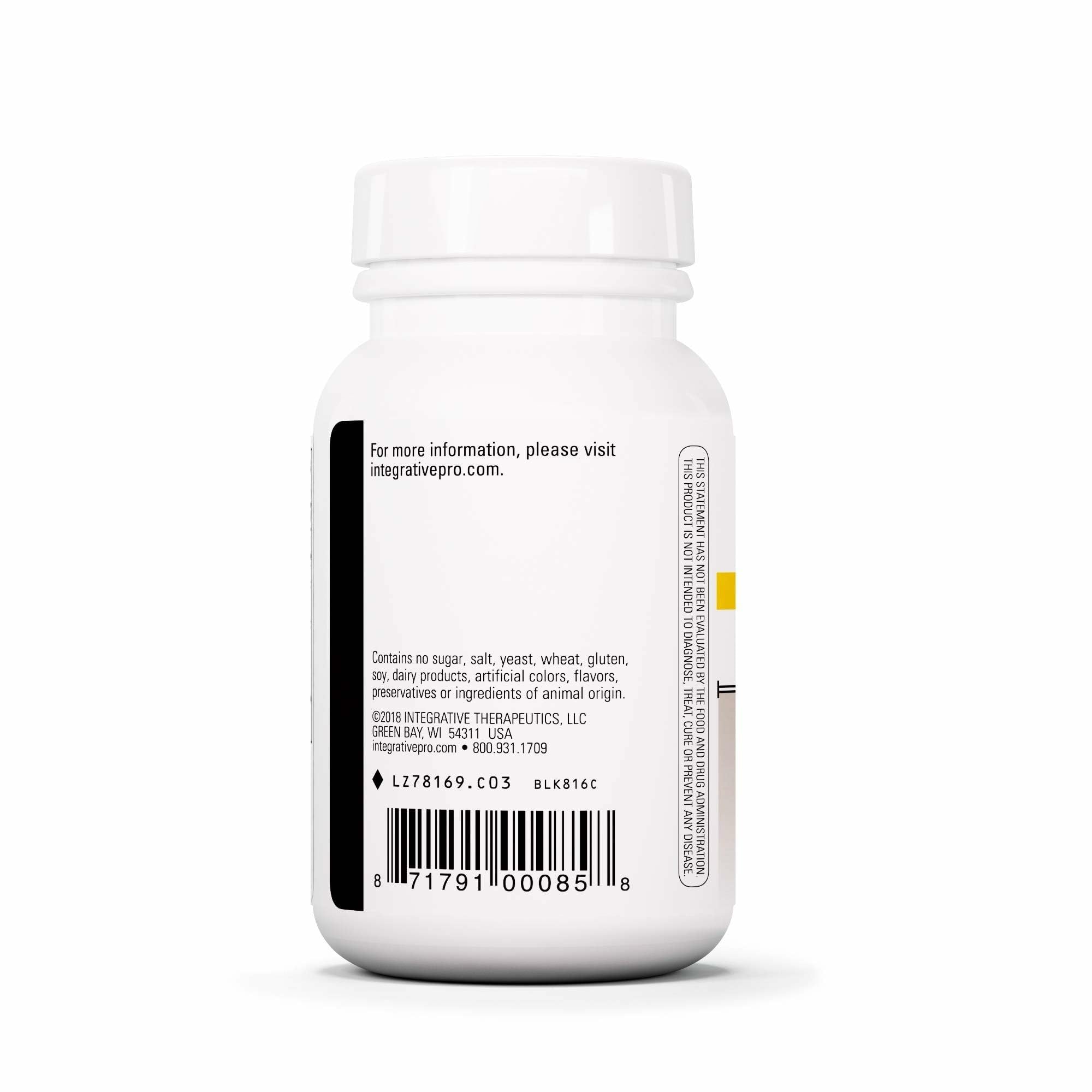 Integrative Therapeutics Berberine Complex capsules on a wooden table