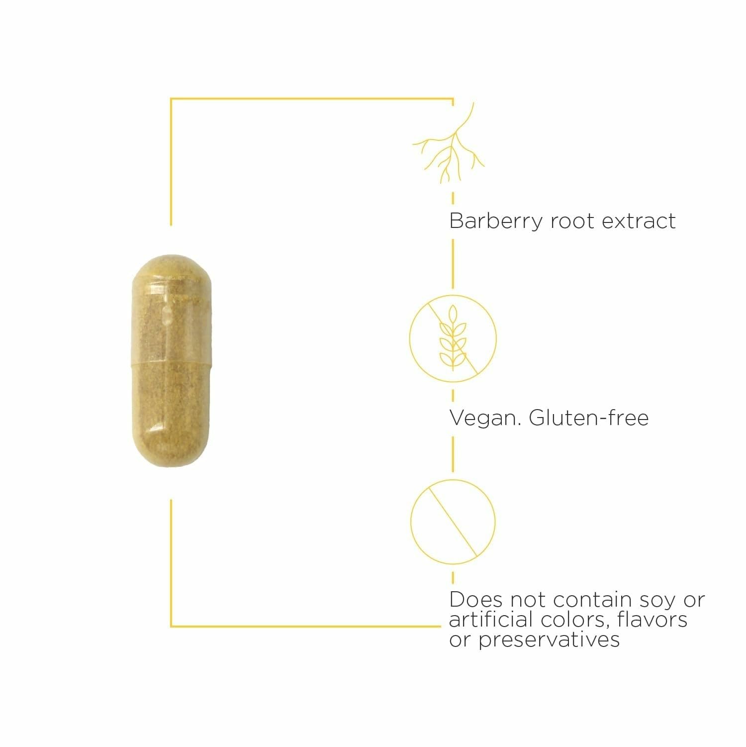Integrative Therapeutics Berberine Complex capsules with ingredients displayed