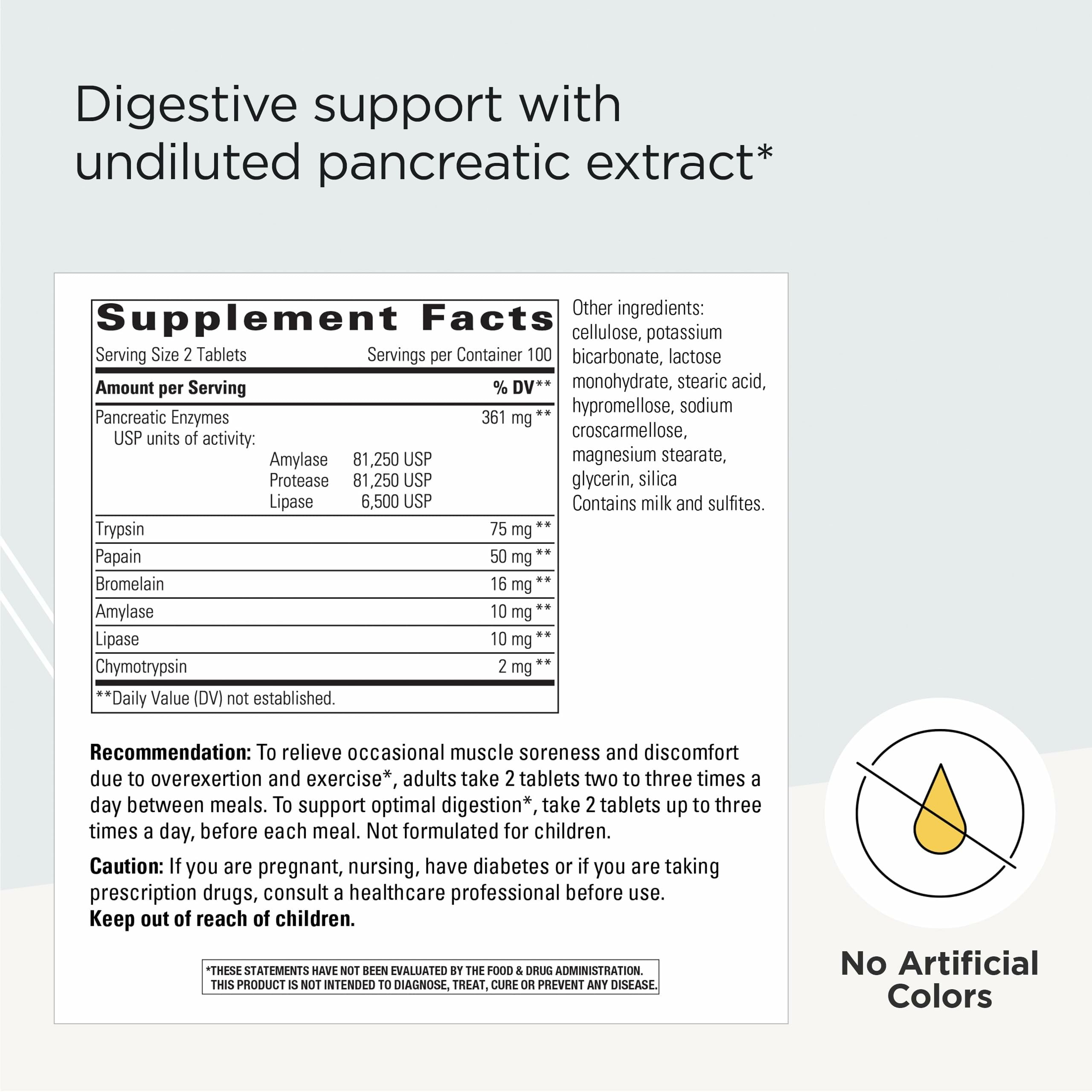 Integrative Therapeutics Bio-Zyme Multi-Enzyme Supplement side view