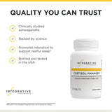 Integrative Therapeutics Cortisol Manager Ashwagandha Supplement ingredients list