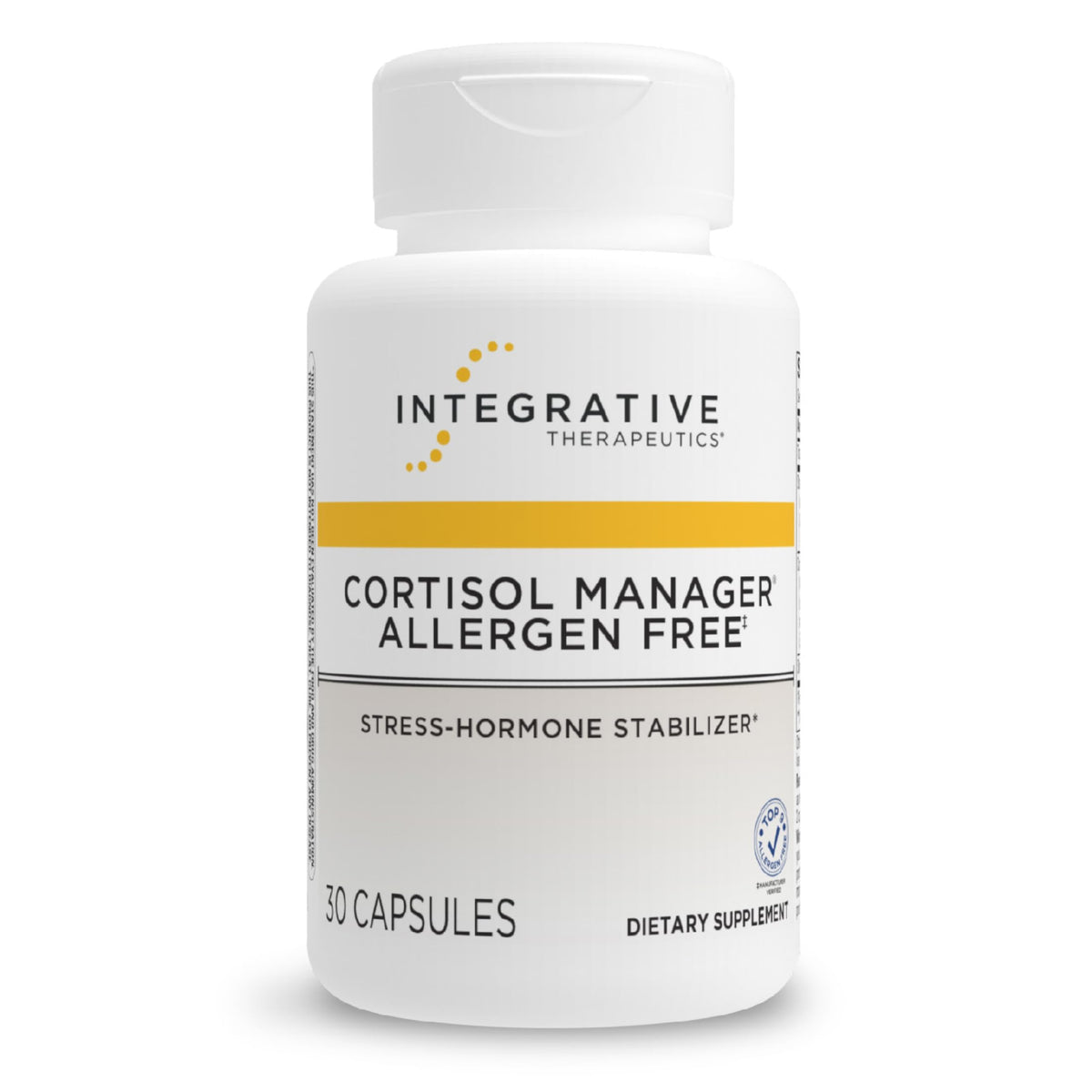 Integrative Therapeutics Cortisol Support Supplement 60 Capsules front view