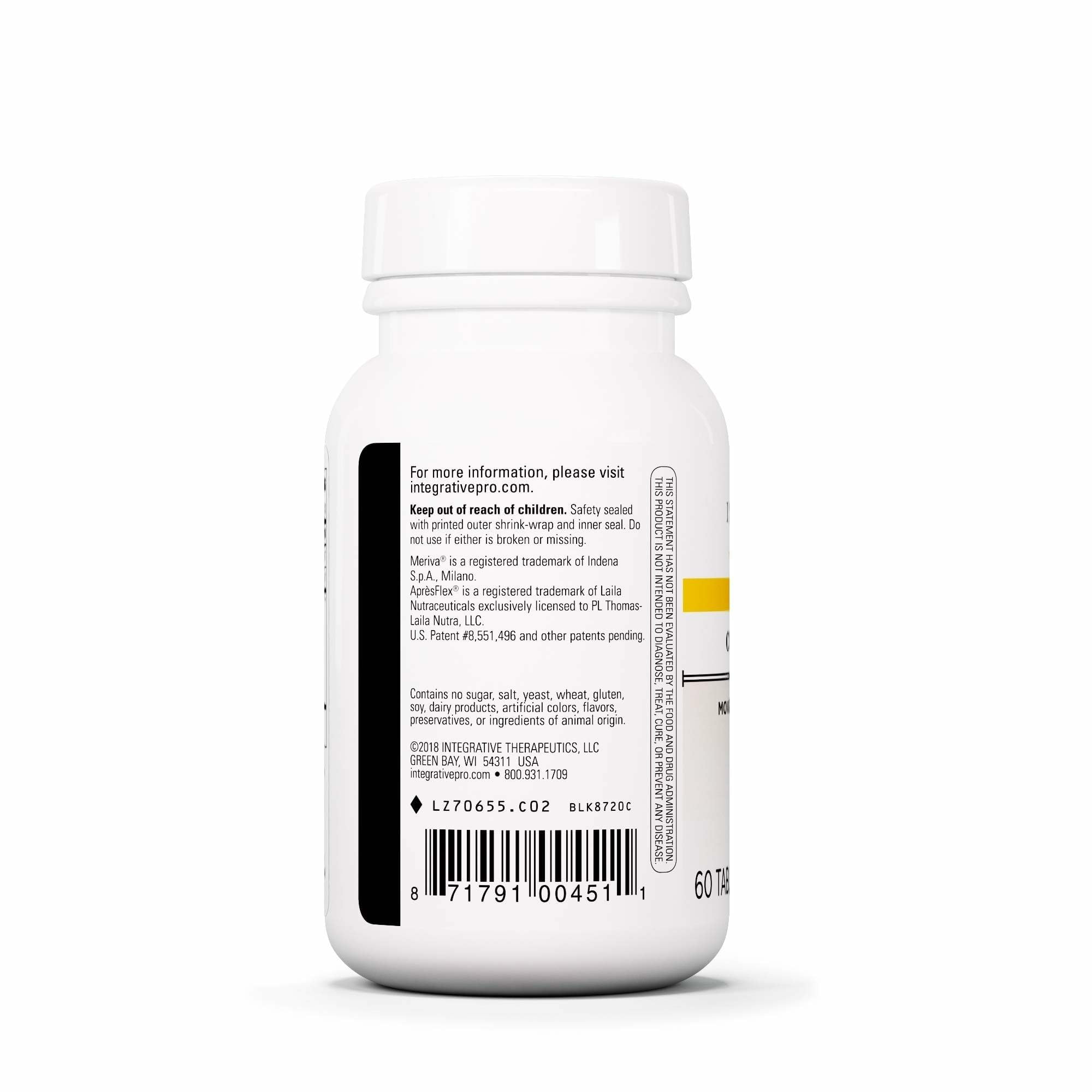 Integrative Therapeutics Curcumax Pro Curcumin Supplement ingredients list
