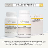 Integrative Therapeutics daily wellness Support Capsules with a measuring spoon