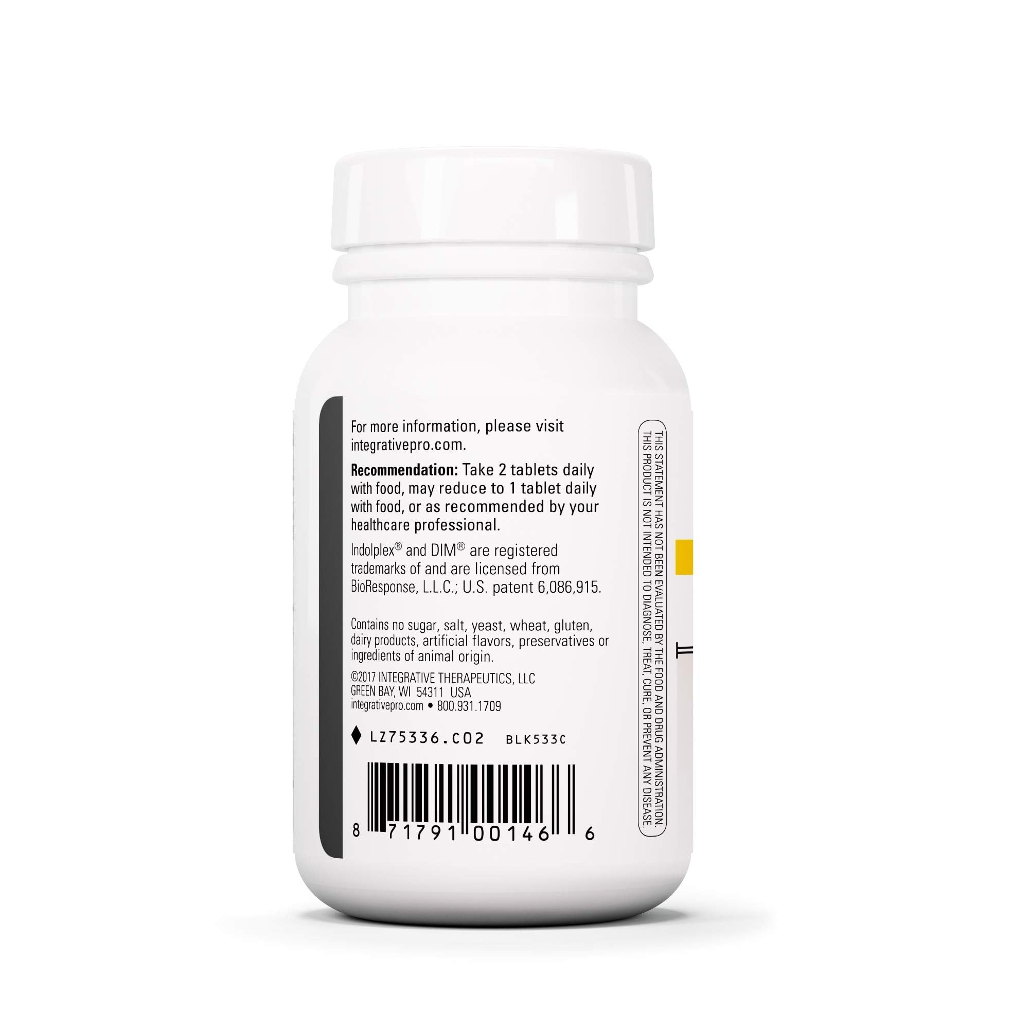 Integrative Therapeutics Flush-Free Niacin 590mg supplement back view