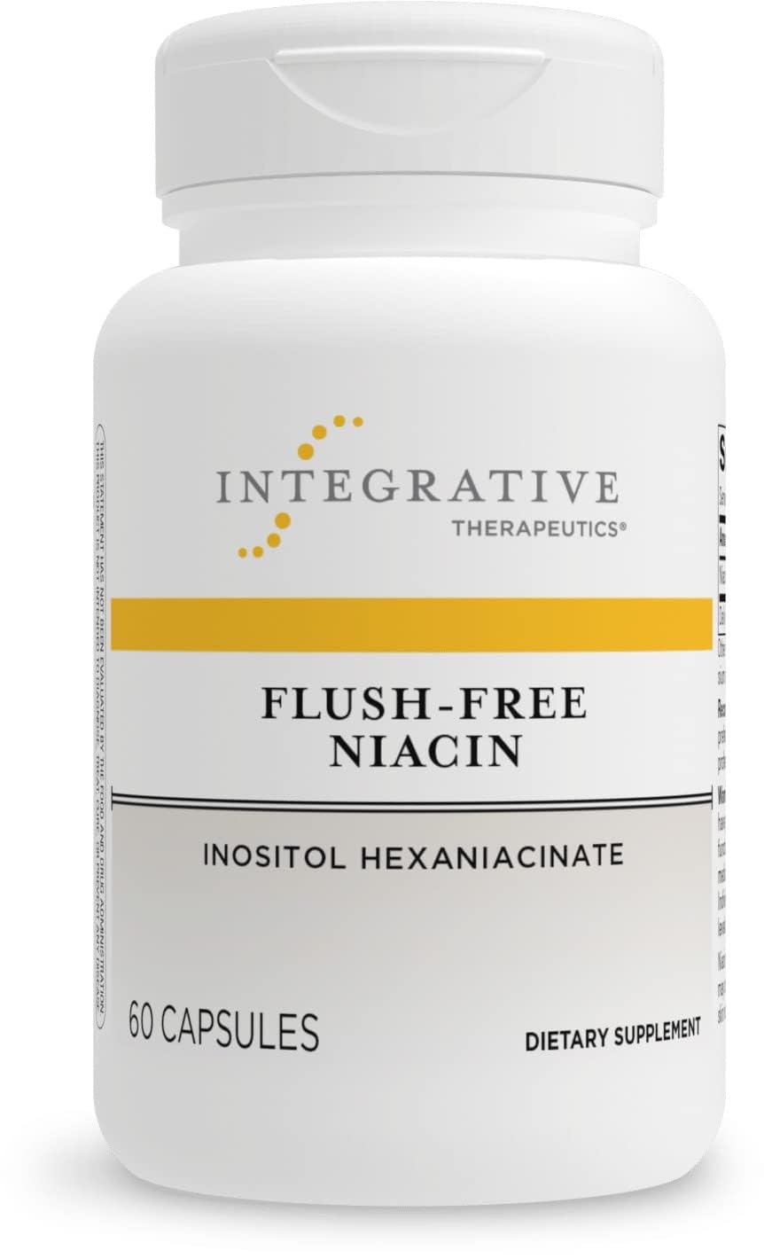 Integrative Therapeutics Flush-Free Niacin 590mg supplement front view