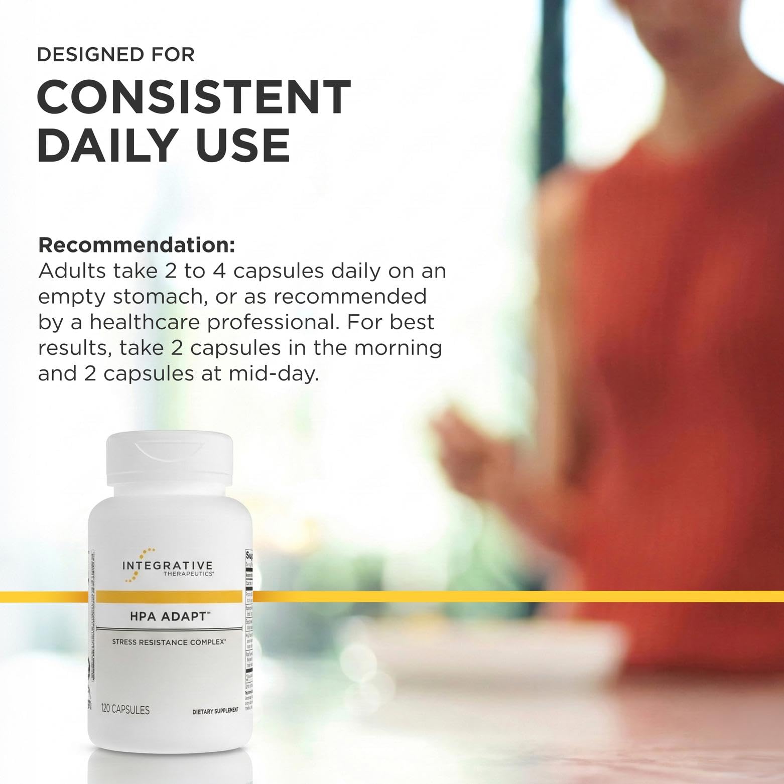 Integrative Therapeutics HPA Adapt supplement in a lifestyle setting