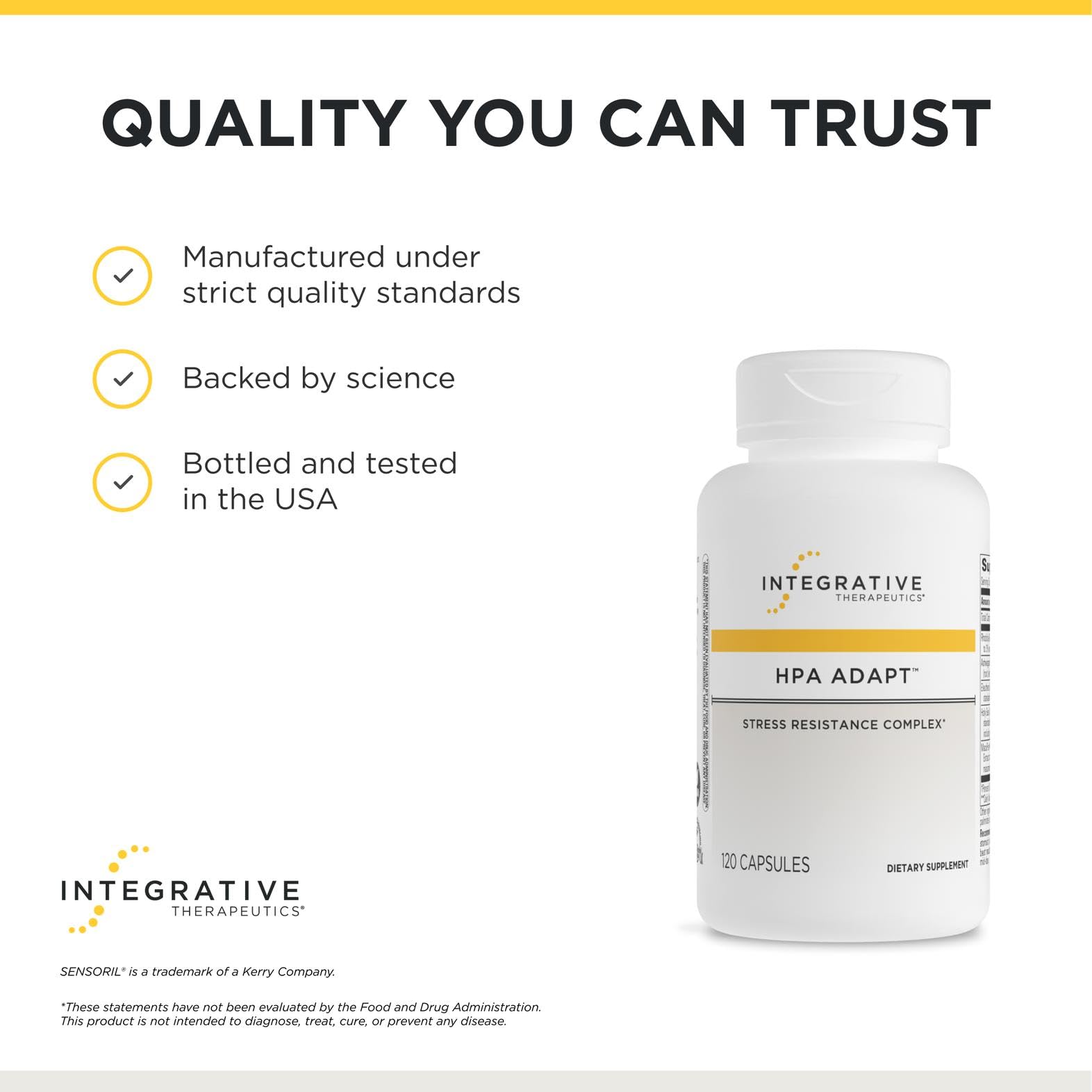 Integrative Therapeutics HPA Adapt supplement with a measuring spoon
