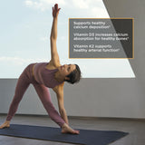 Integrative Therapeutics K2 + D3 supplement bottle back view