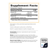 Integrative Therapeutics K2 + D3 supplement capsules close-up