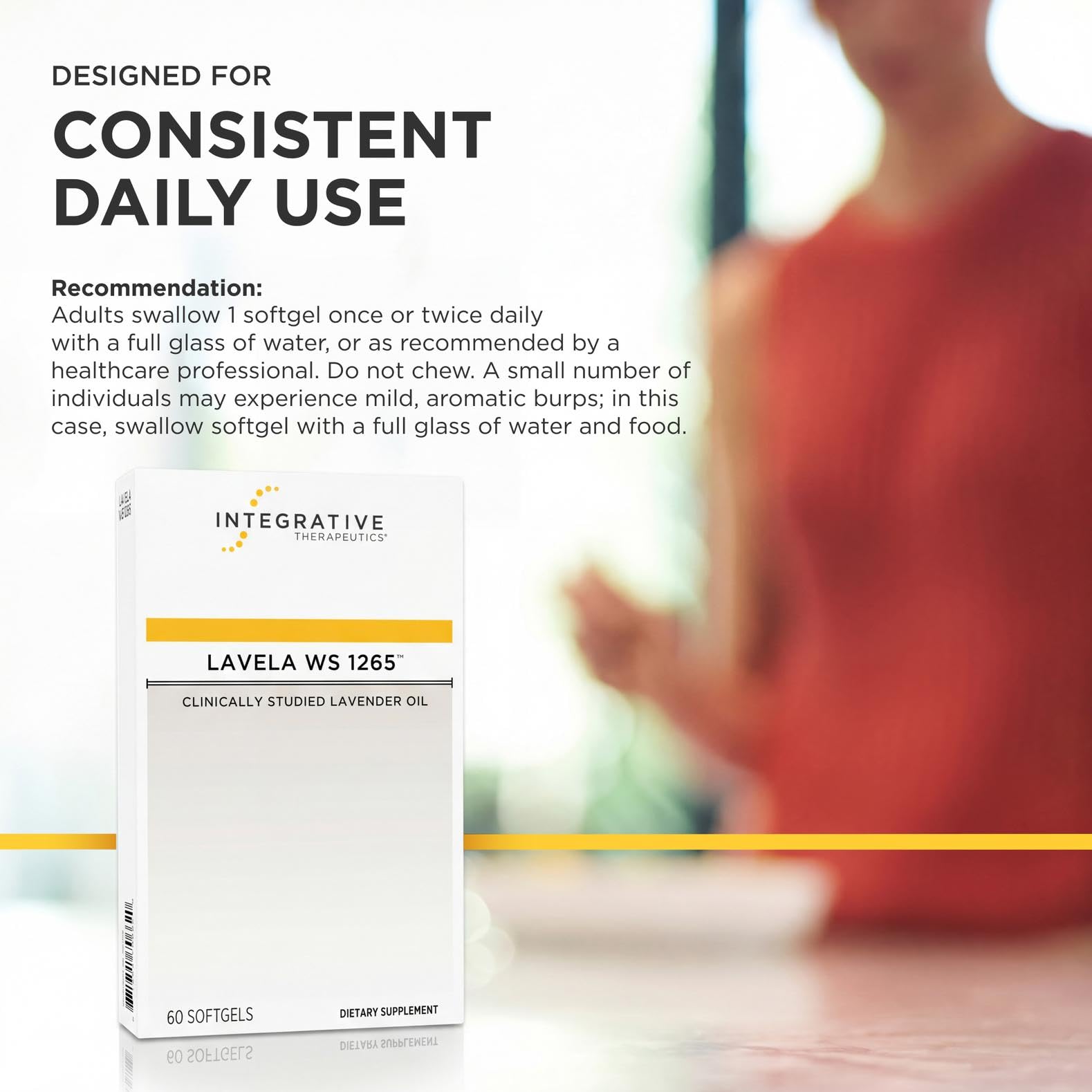 Integrative Therapeutics Lavela WS 1265 softgels with ingredients