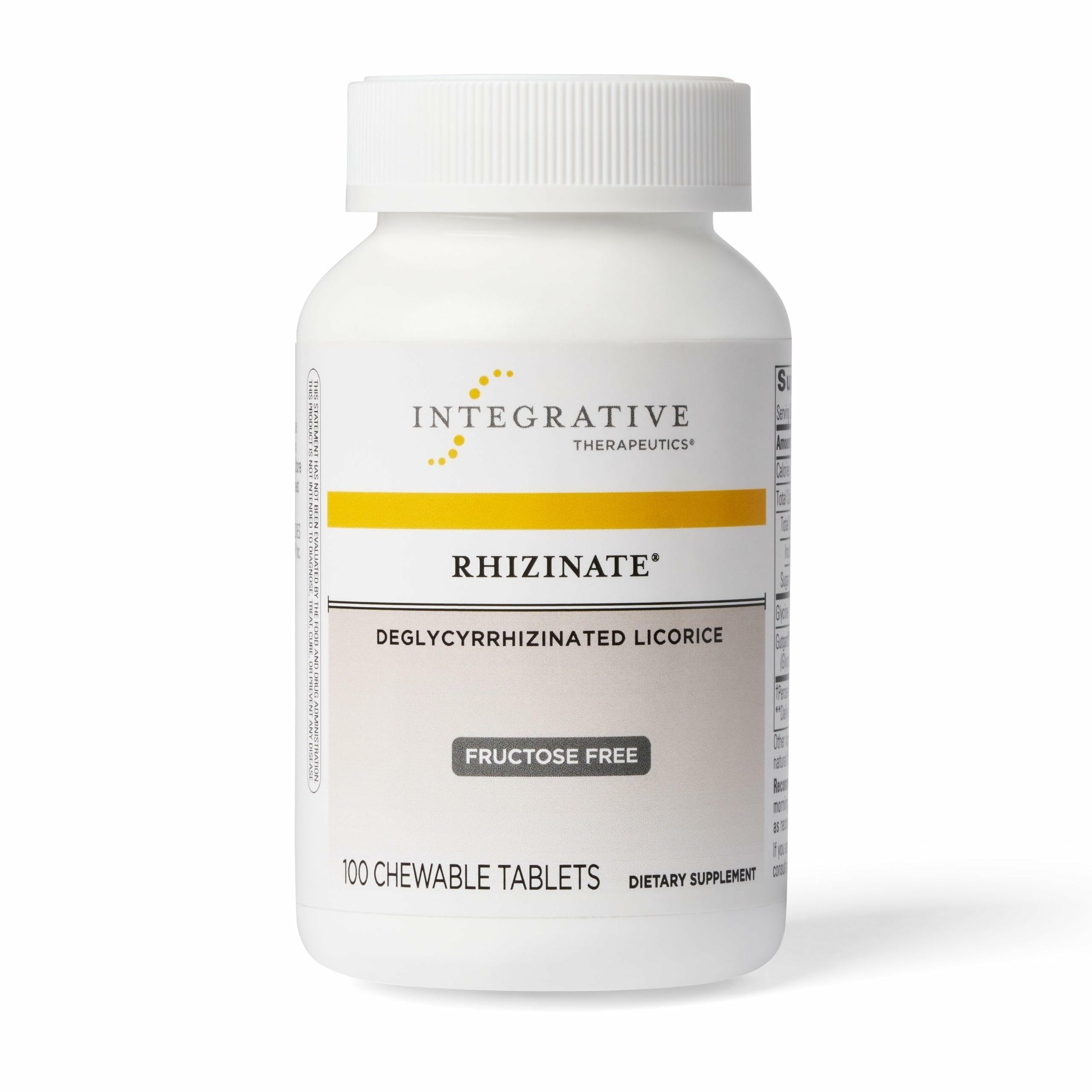 Integrative Therapeutics Licorice Root Chewable Tablets front view