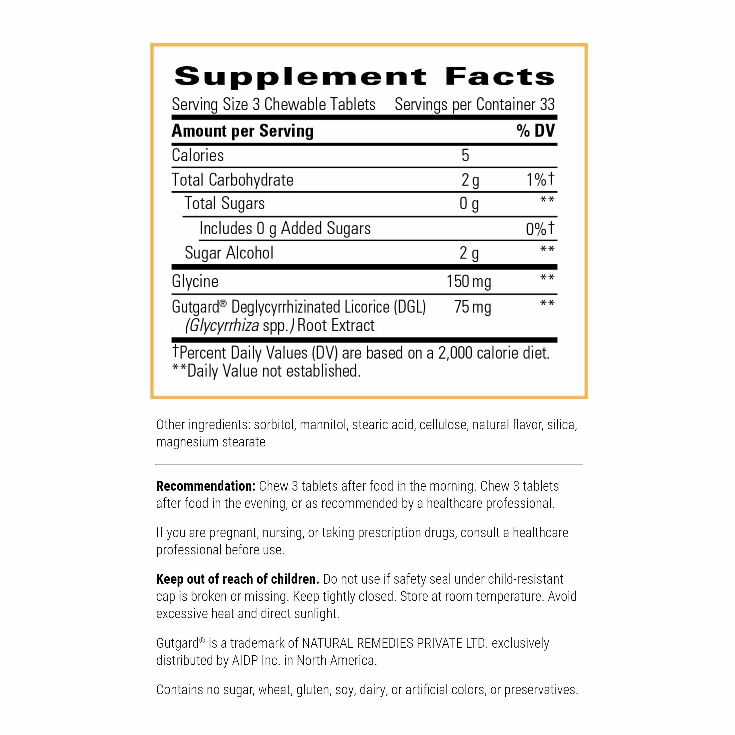 Integrative Therapeutics Licorice Root Chewable Tablets packaging