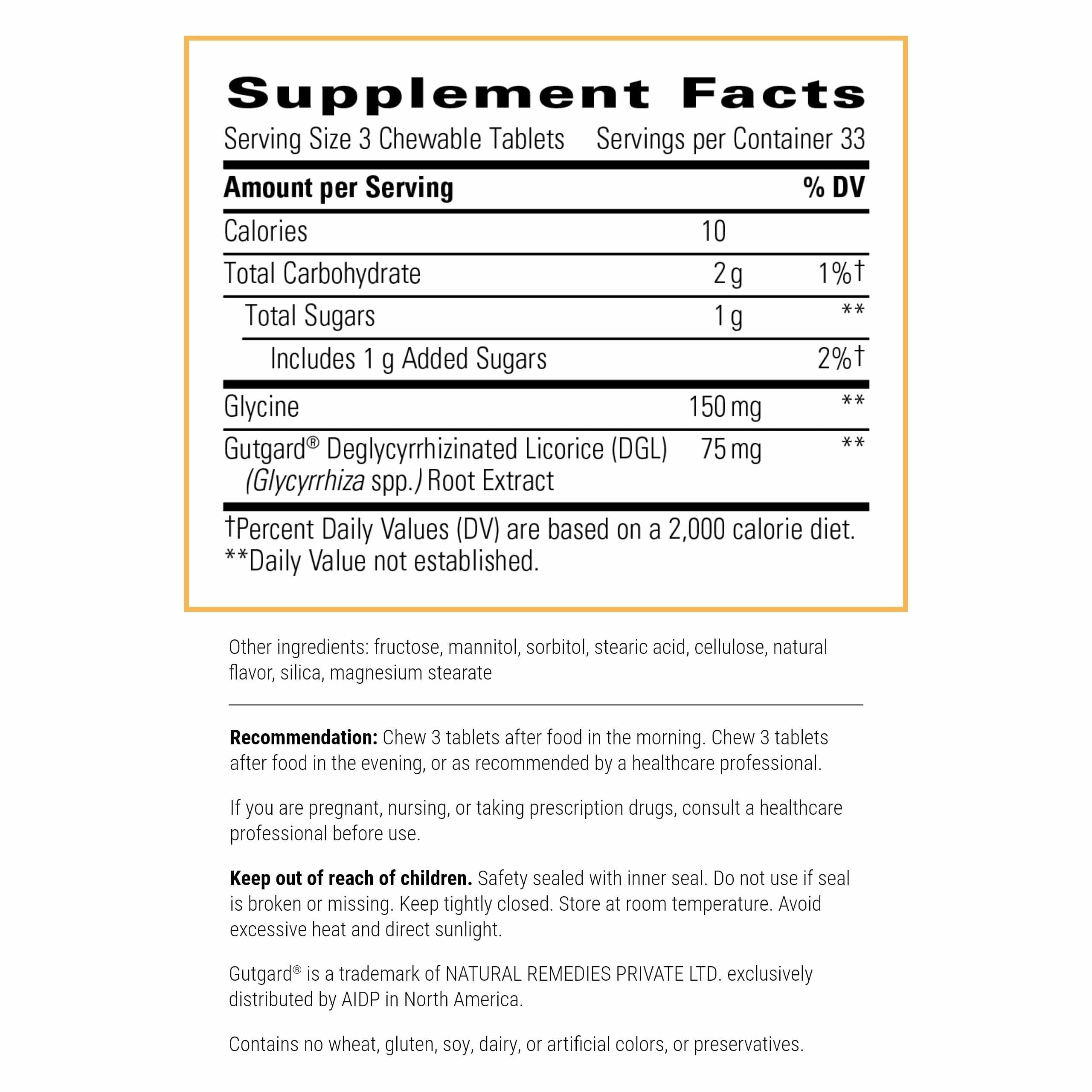 Integrative Therapeutics Licorice Root Chewable Tablets packaging