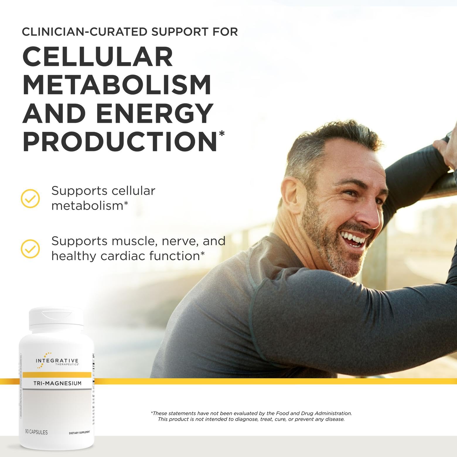 Integrative Therapeutics Magnesium Complex Supplement 300mg side view