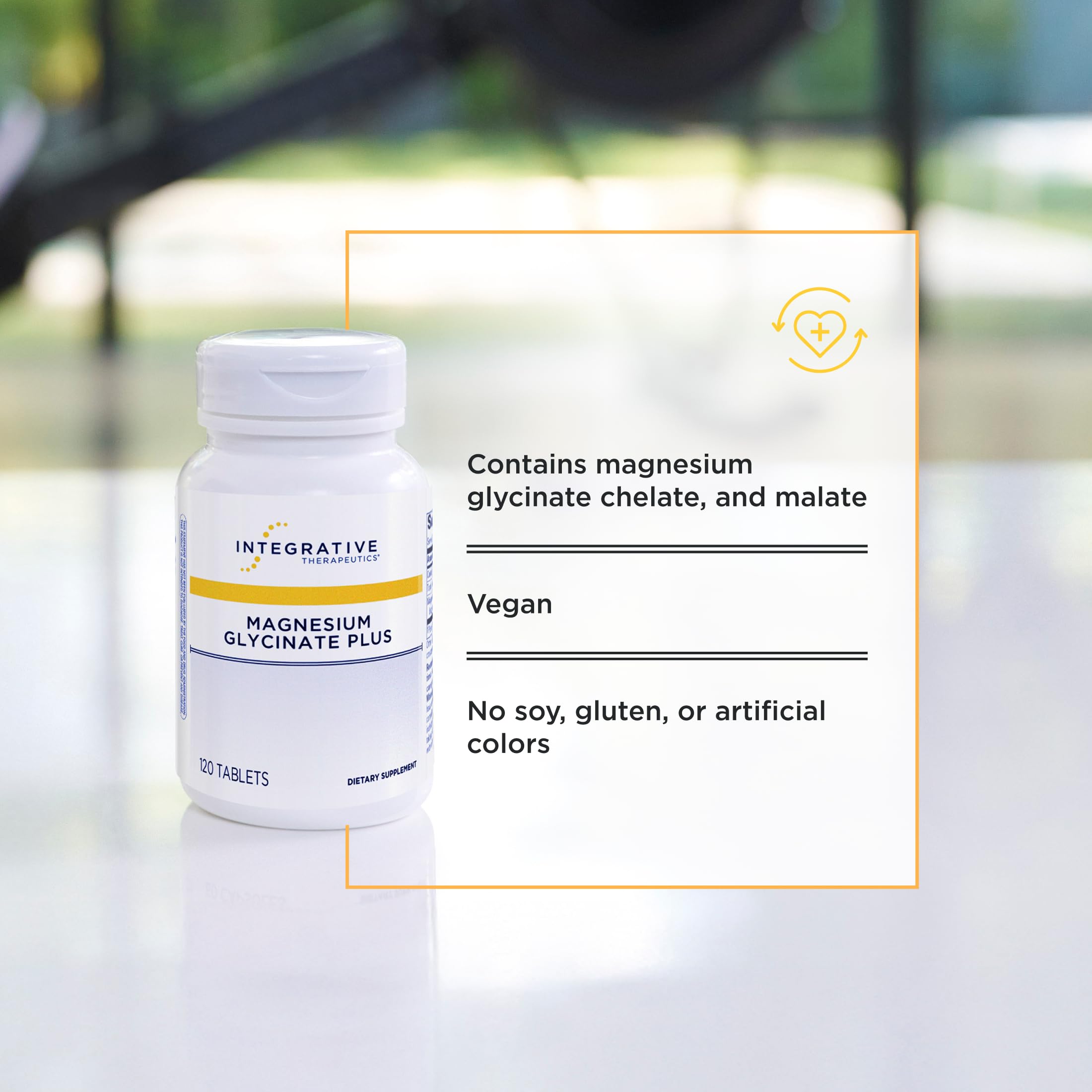 Integrative Therapeutics Magnesium Glycinate Plus 220mg 120 tablets packaging