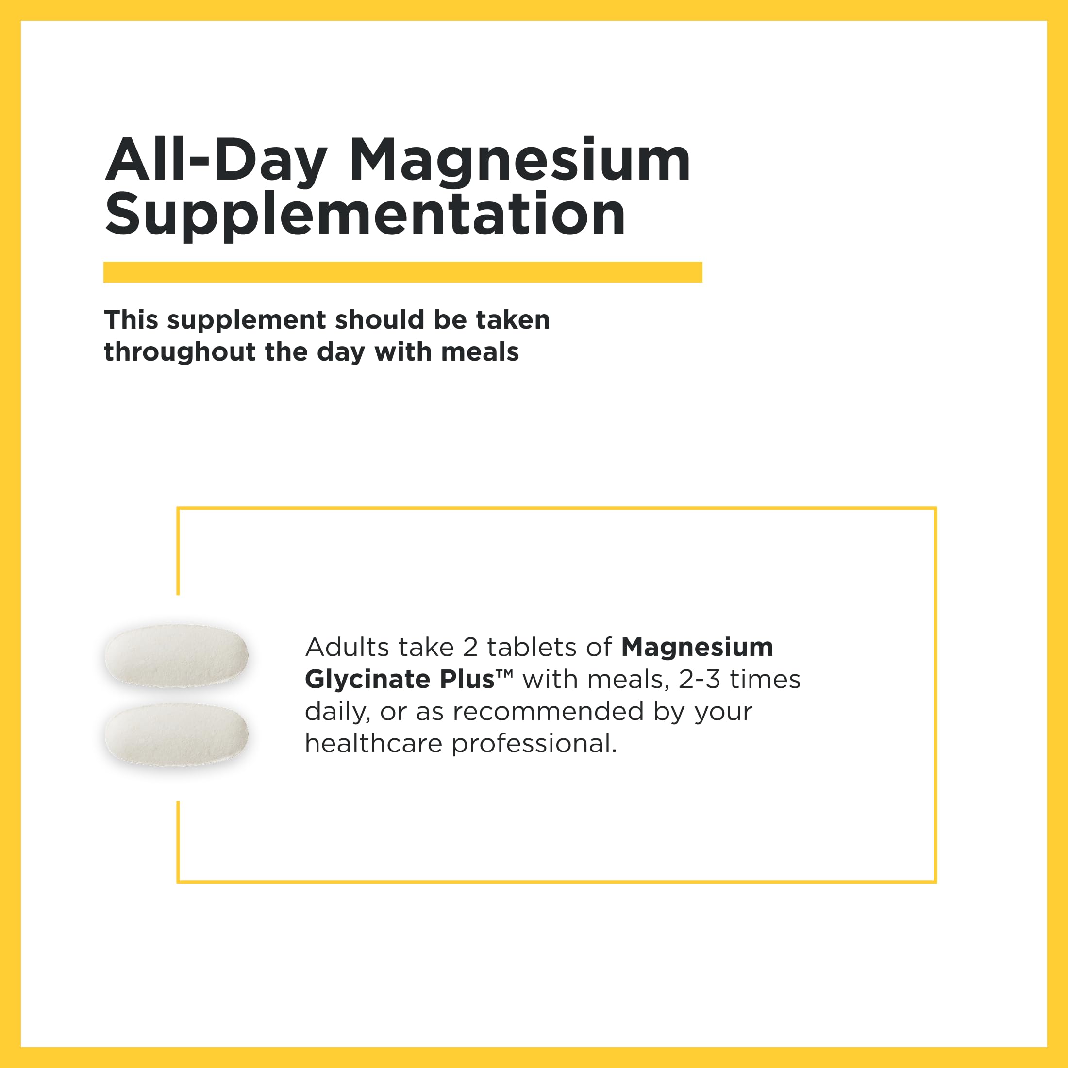 Integrative Therapeutics Magnesium Glycinate Plus 220mg tablets on a wooden table