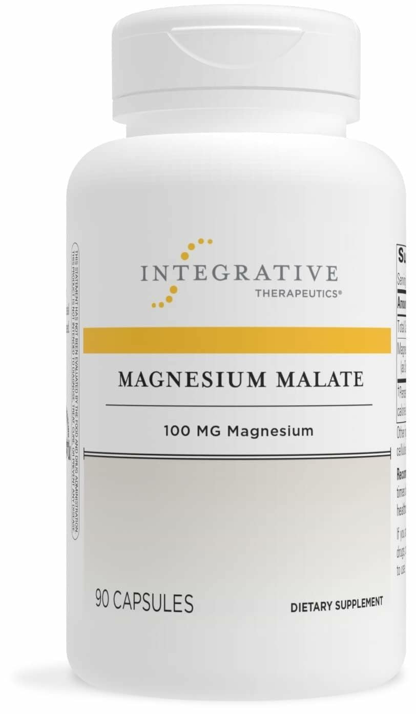 Integrative Therapeutics Magnesium Malate 100mg Capsules front view