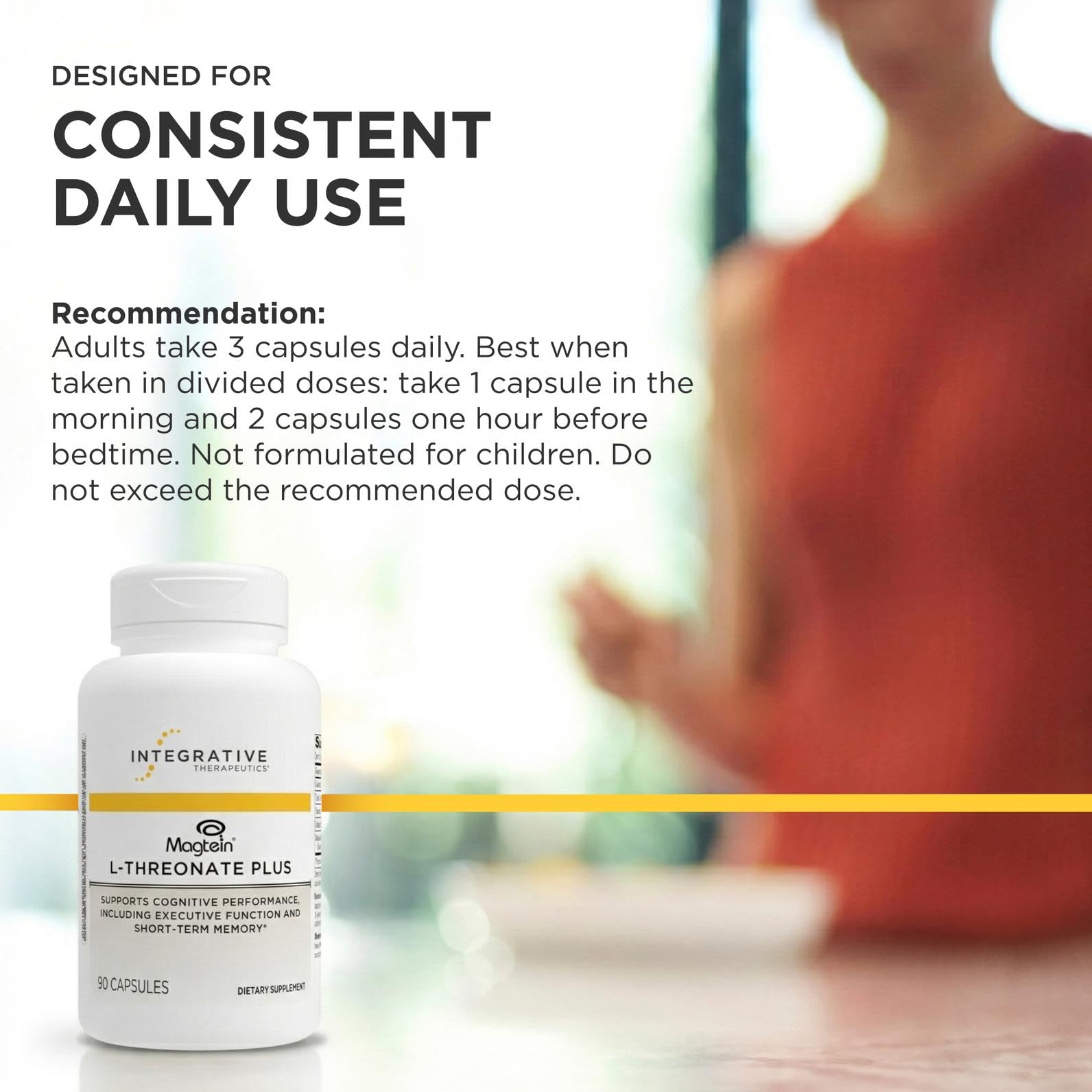 Integrative Therapeutics Magtein L-Threonate Plus product packaging