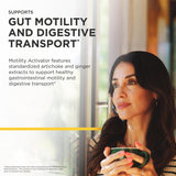 Integrative Therapeutics Motility Activator Artichoke Supplement capsules on a wooden table