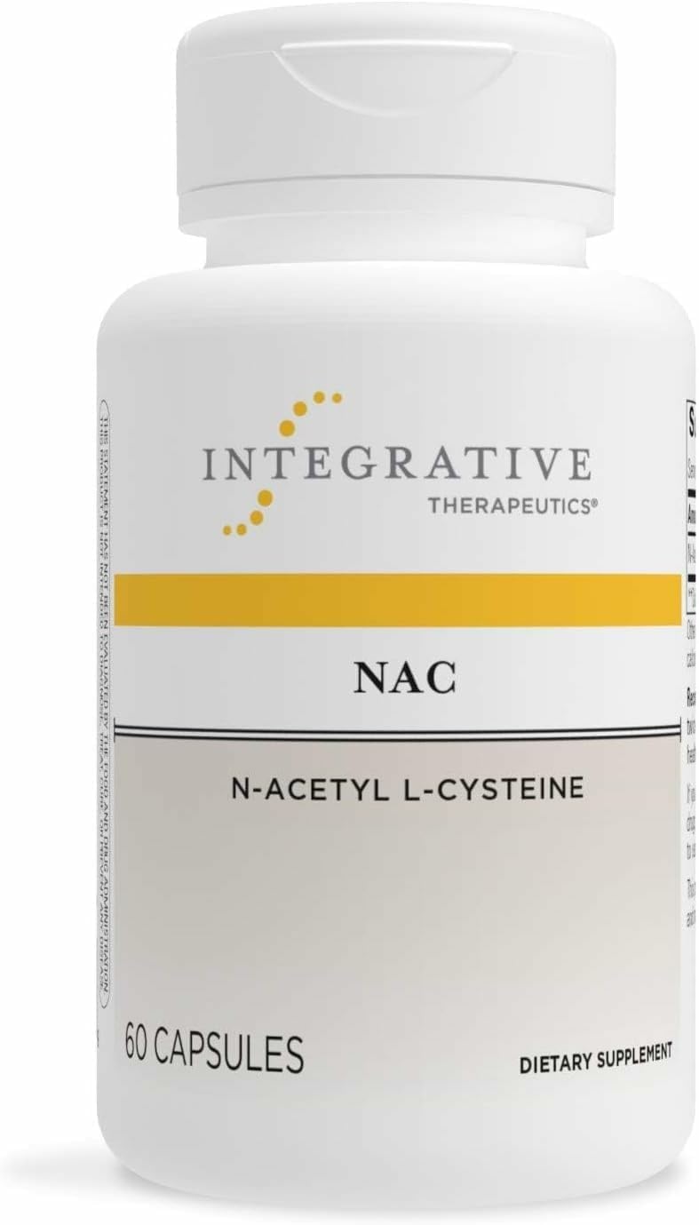 Integrative Therapeutics N-Acetyl L-Cysteine 600mg capsules front view