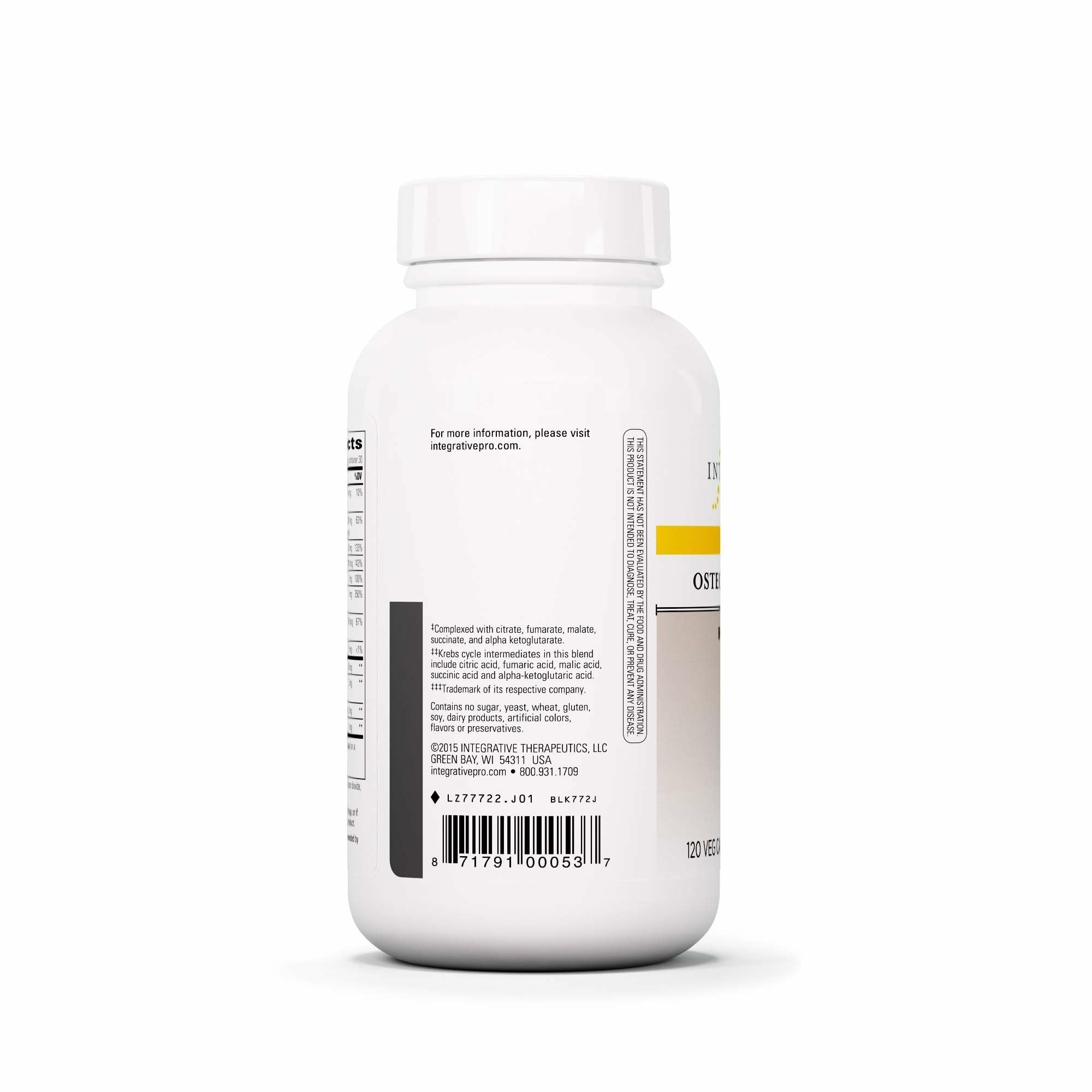 Integrative Therapeutics OsteoPrime Forte 120 Capsules nutritional information