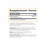 Integrative Therapeutics Phosphatidylserine 100mg supplement side view