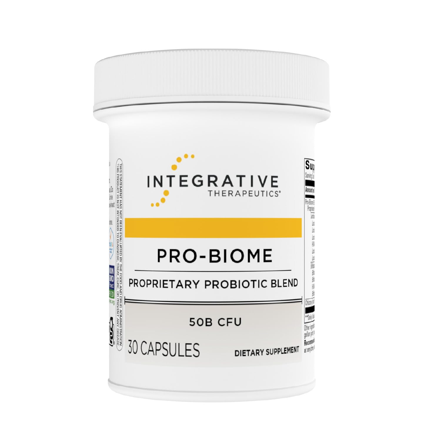 Integrative Therapeutics Pro-Biome Probiotic Supplement front view