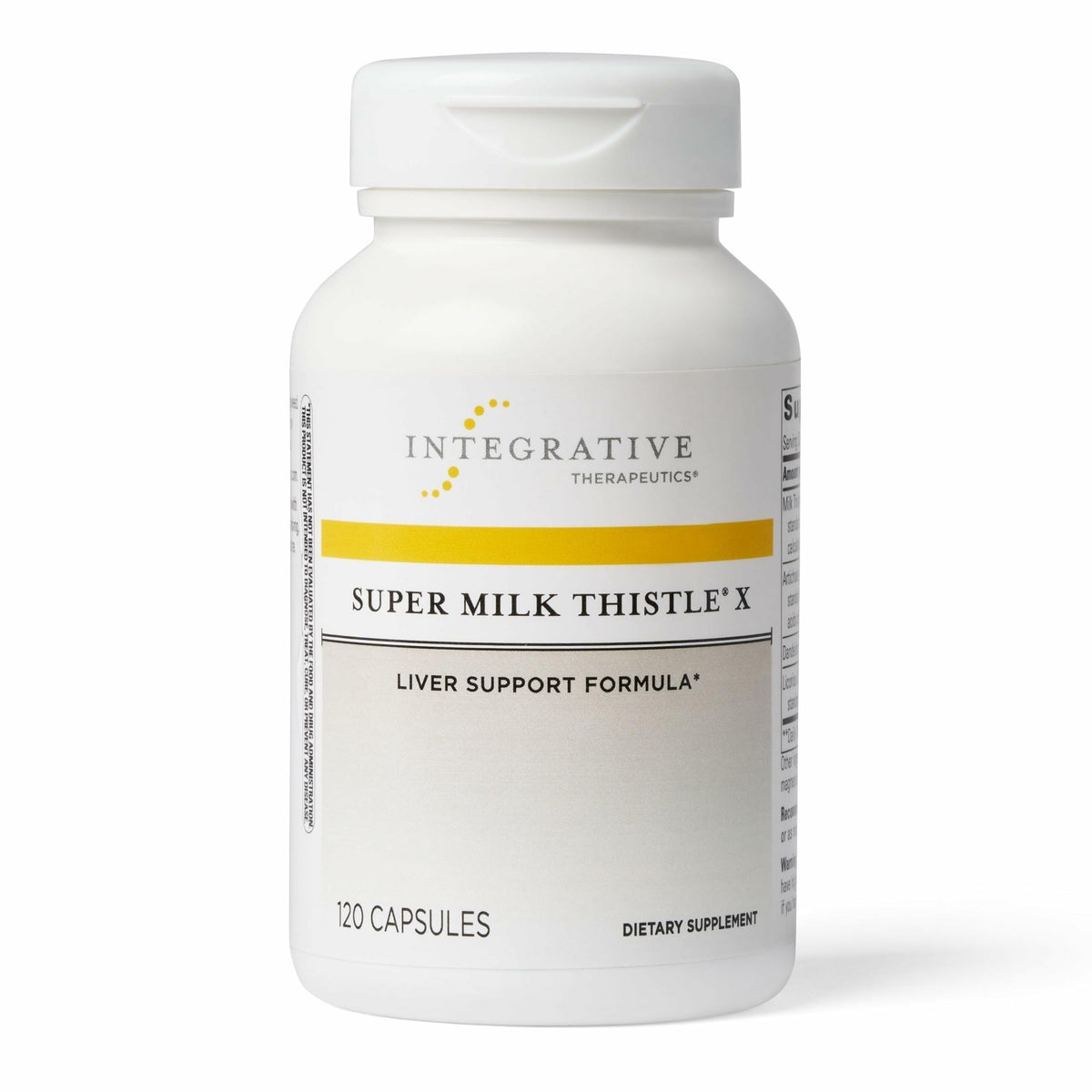 Integrative Therapeutics Super Milk Thistle X front view with packaging