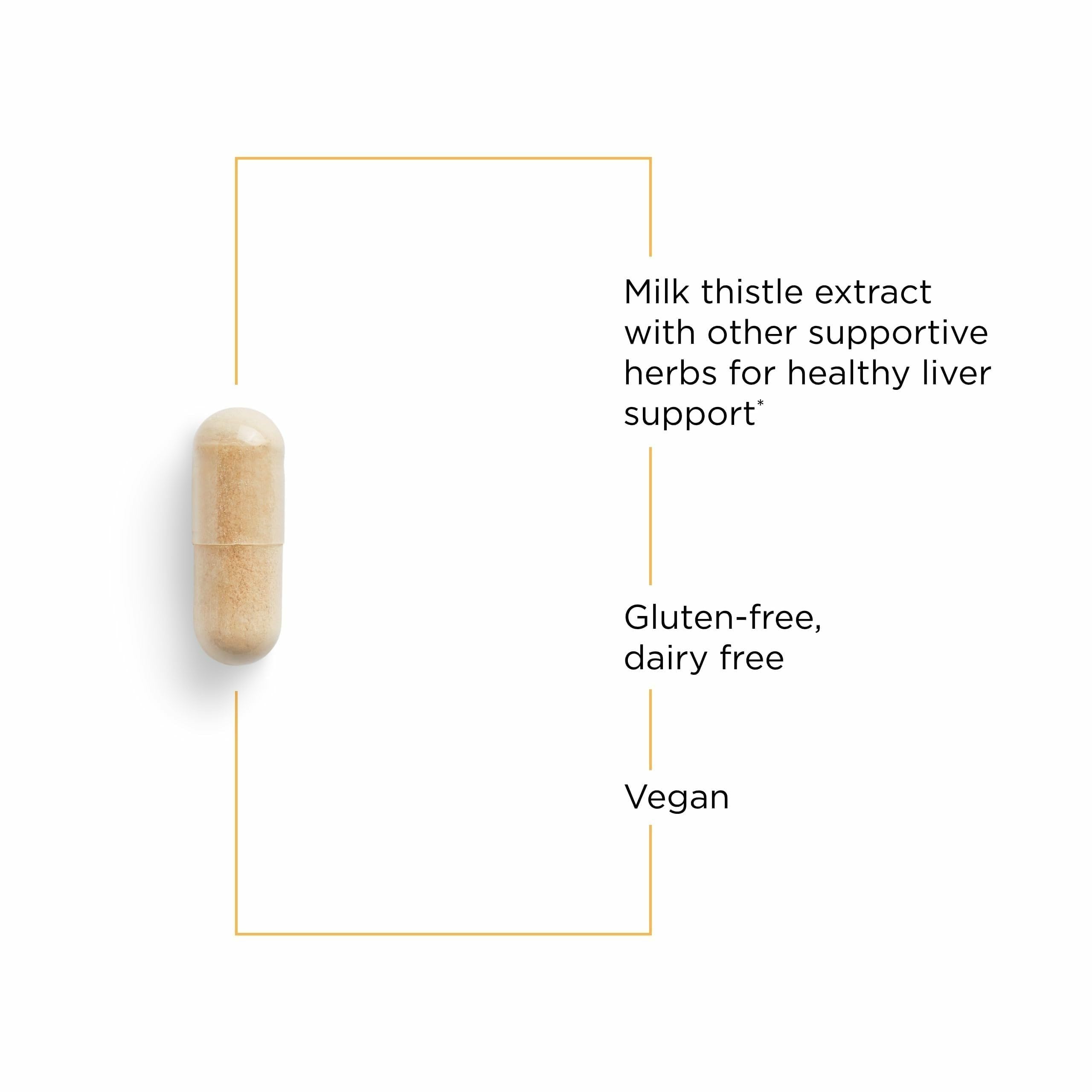 Integrative Therapeutics Super Milk Thistle X side view of the bottle