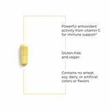 Integrative Therapeutics Vitamin C with Quercetin capsules close-up
