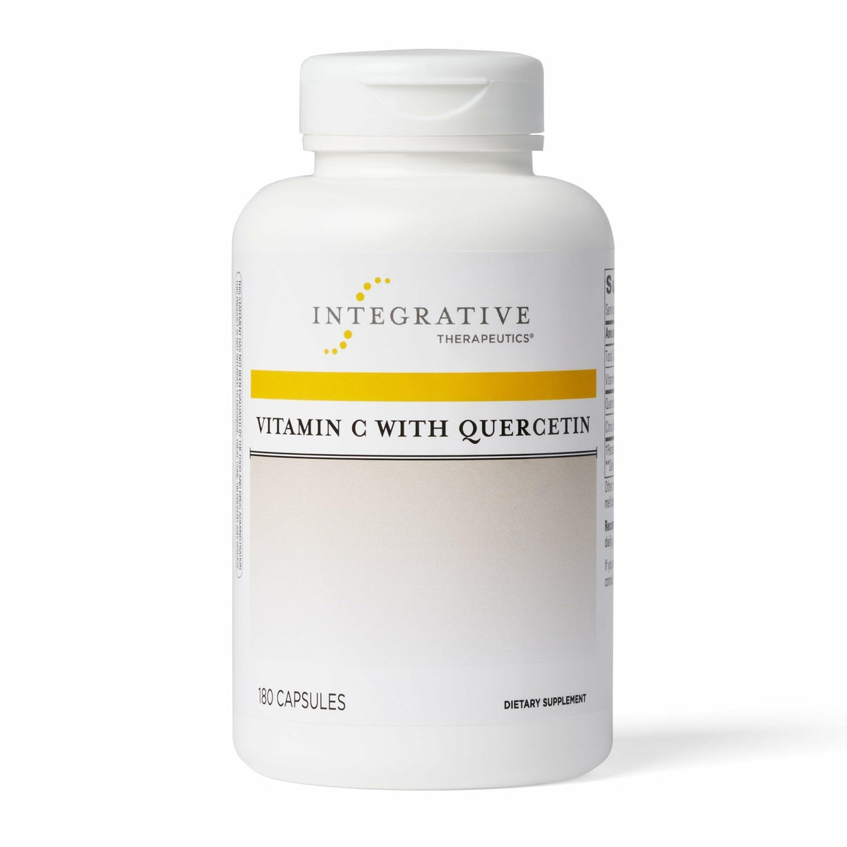Integrative Therapeutics Vitamin C with Quercetin capsules front view
