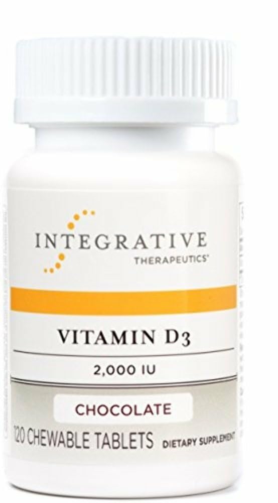 Integrative Therapeutics Vitamin D3 2000 IU supplement front view