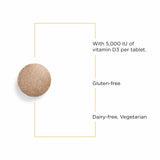 Integrative Therapeutics Vitamin D3 chewable tablets side view
