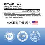 Integrity Vitamins Methylene Blue Drops bottle with measurement dropper