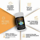 Intelligent Labs Children's Probiotics chewable tablets on a table