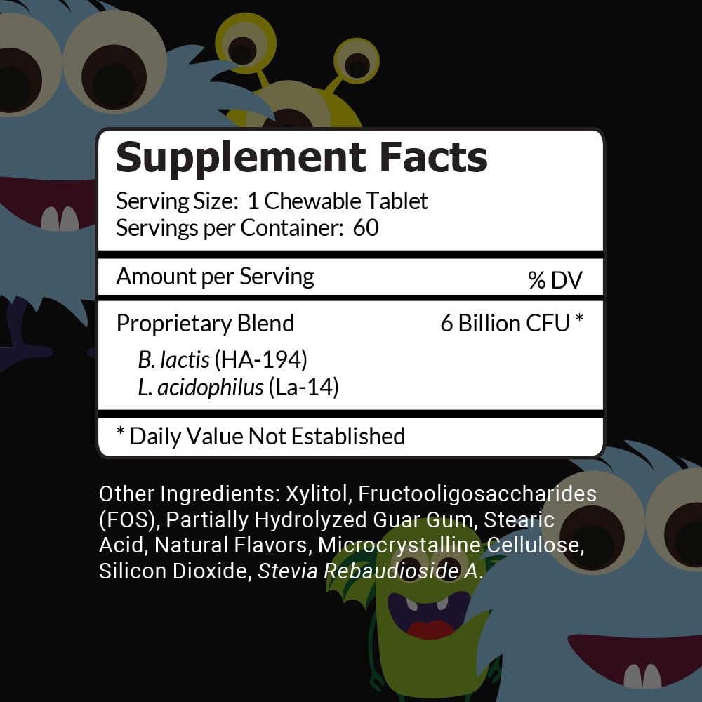 Intelligent Labs Children's Probiotics packaging side view