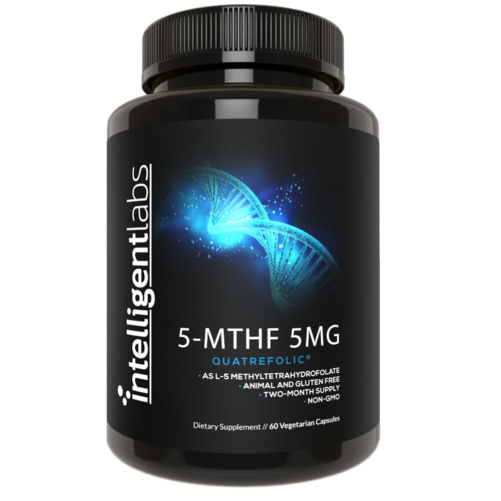 Intelligent Labs Folic Acid Quatrefolic 5-MTHF 60 Capsules front view