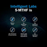 Intelligent Labs Folic Acid Quatrefolic 5-MTHF 60 Capsules with measuring spoon