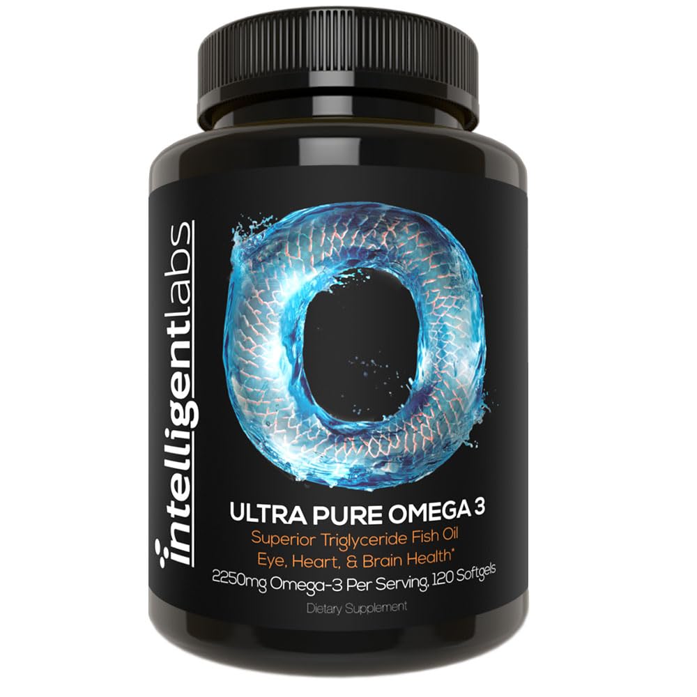 Intelligent Labs Omega 3 Fish Oil 2250mg softgels front view