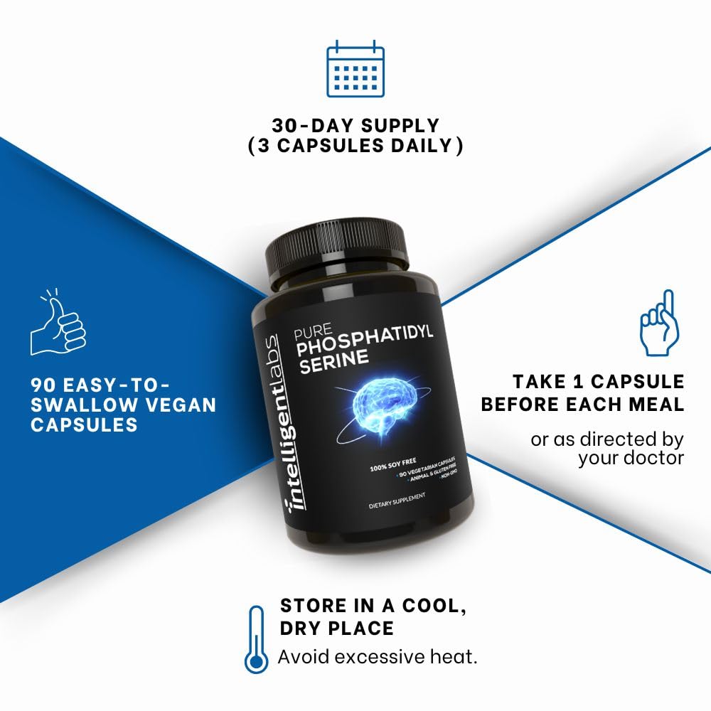 Intelligent Labs Phosphatidylserine supplement bottle back view