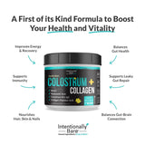 Intentionally Bare Collagen Powder 120g scoop with powder