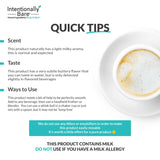 Intentionally Bare Collagen Powder in a glass with water