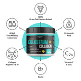 Intentionally Bare Collagen Powder mixed in a drink