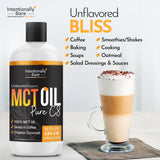 Intentionally Bare MCT Oil C8 467g in a kitchen setting
