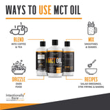 Intentionally Bare MCT Oil C8 907g in a kitchen setting