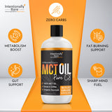Intentionally Bare MCT Oil C8 907g packaging details