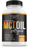 Intentionally Bare MCT Oil Capsules 70% C8 30% C10 front view