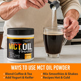 Intentionally Bare MCT Oil Powder in a kitchen setting