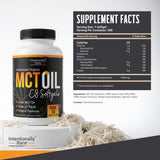Intentionally Bare MCT Oil Softgels bottle side view